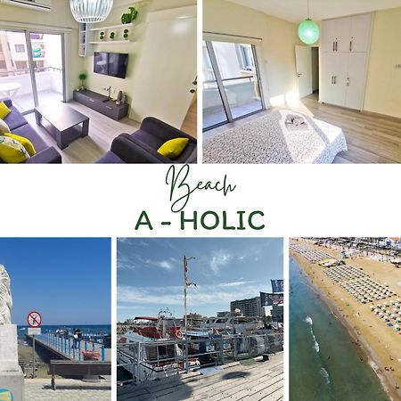 Beach-A-Holic Apartment, 2 Min Distance From Larnaca Marina Exterior foto